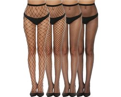 Visnetpanty Medium Net – Zwart – One size | Klassiek Netdesign | Stretch & Duurzaam
