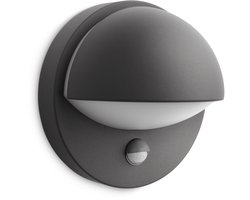 Philips LED Philips June buitenwandlamp met sensor - antraciet