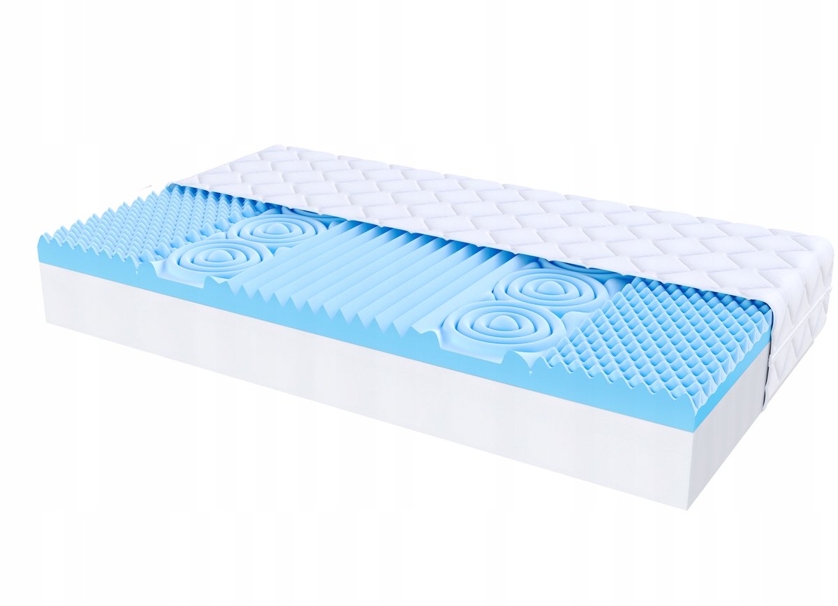FDM® Tebe Max Matras 100x200 cm - Koudschuim Matrassen Eenpersoons - Hoogte 23 cm - Dubbelzijdig - - Afritsbaar hoes wasbaar - Öko-Tex gecertificeerd - Antiallergisch en Ademende
