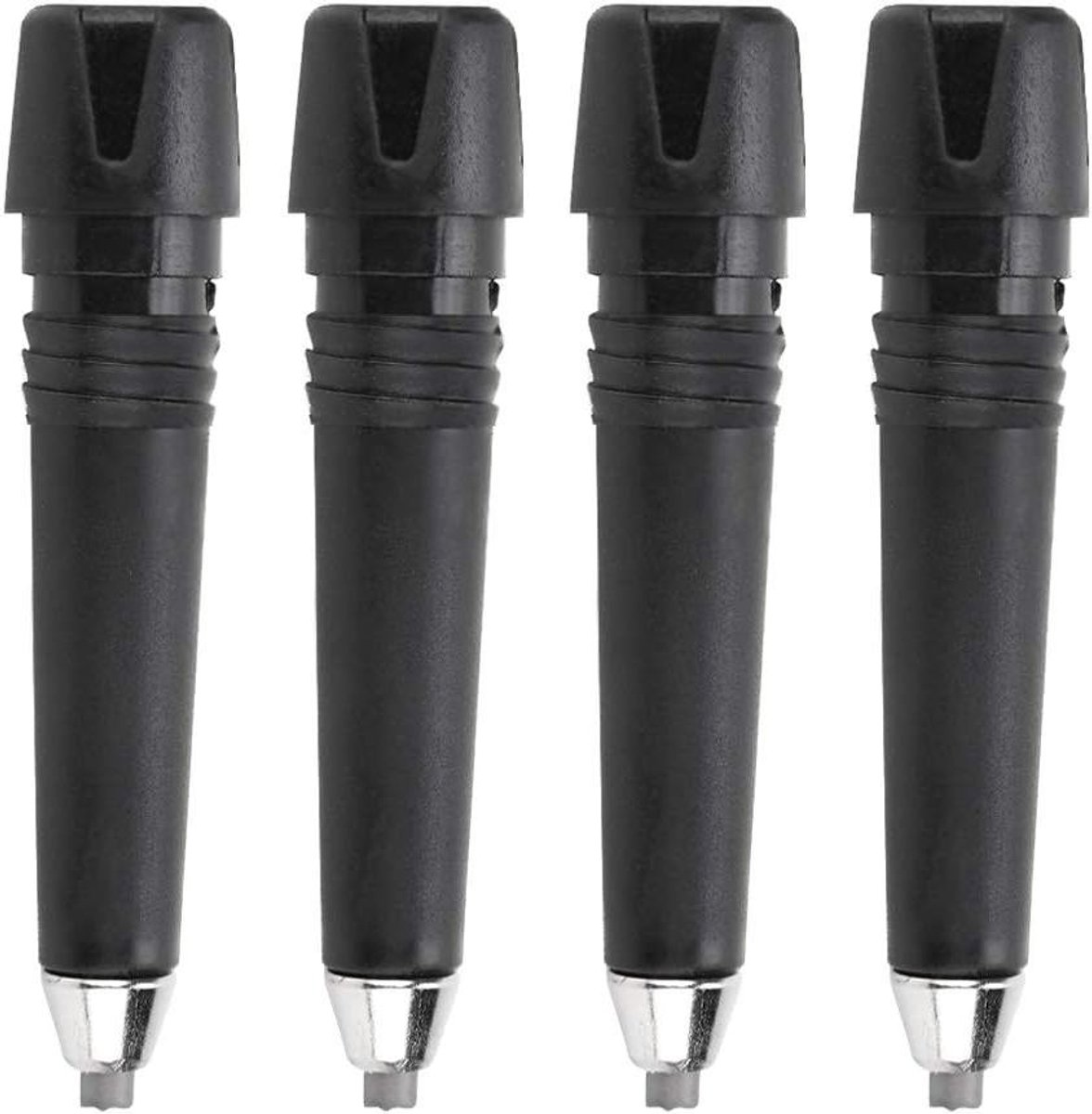 Allecto Plus - 4 stuks rubberen wandelpuntjes voor wandelstokken - vervangende tips voor wandelstokken - outdoor accessoires.