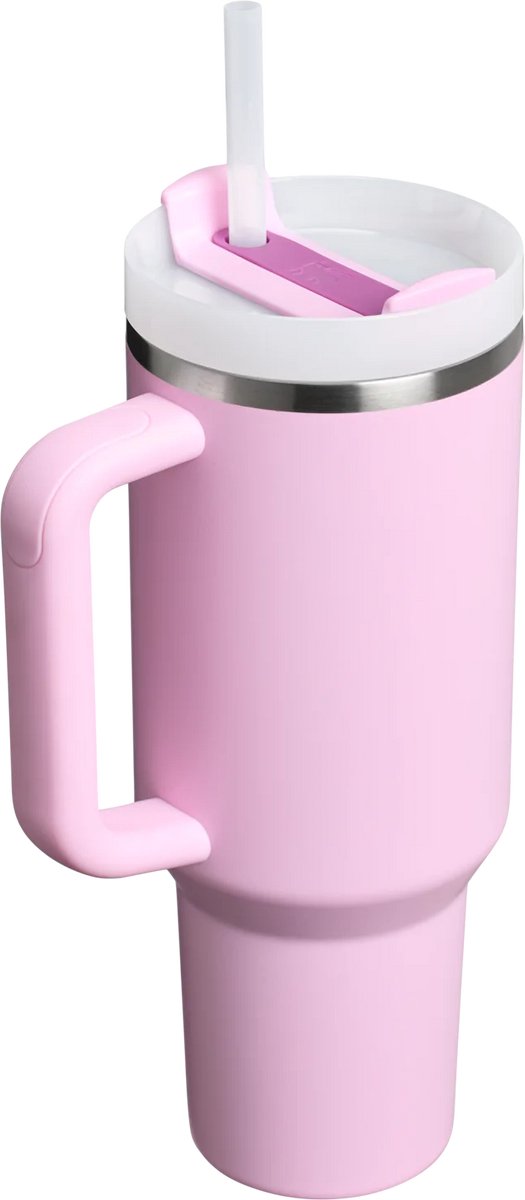 Stanley Quencher H2.0 Flowstate Tumbler - 1.2L - RVS - Cherry Blossom - Roze - Stanley Cup met Rietje en Handvat - Thermosbeker - Thermosfles - Beker - Drinkbeker - Drinkfles - Fles - Koffiebeker To Go - Mug - Waterfles – foto 2