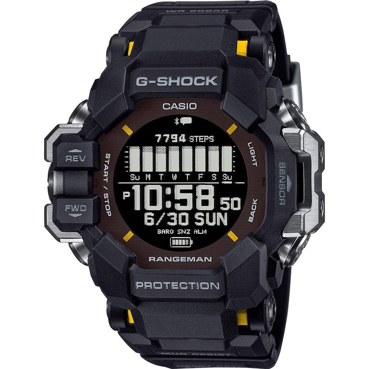 Casio Master Of G Rangeman GPR-H1000-1ER Horloge - Kunststof - Zwart - Ø 50 mm