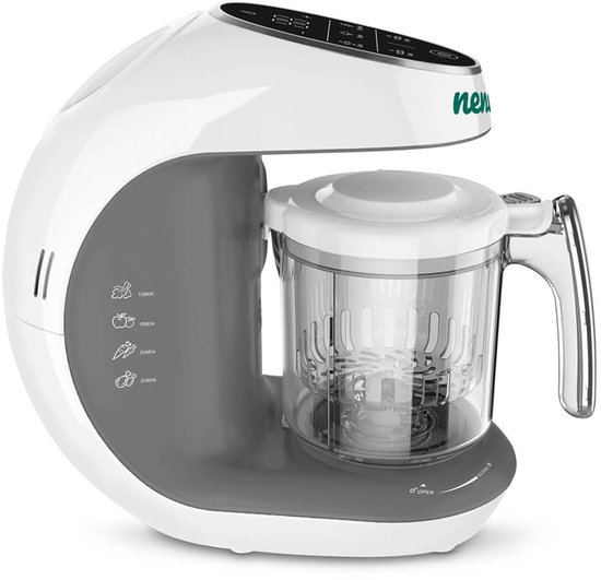 Neno Cibo Blender Voor Babyvoeding Met Stoomfunctie Transparant