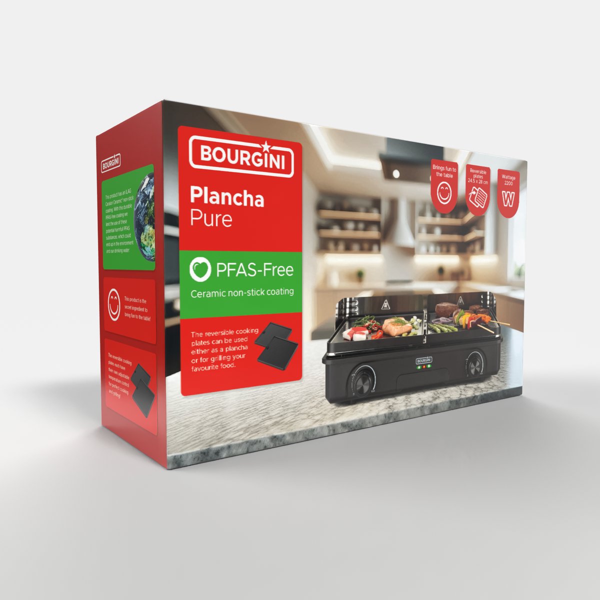 Bourgini Gourmette/Raclette/Stone Grill Plus - 8 personen - - Voor 23.59u, morgen in huis