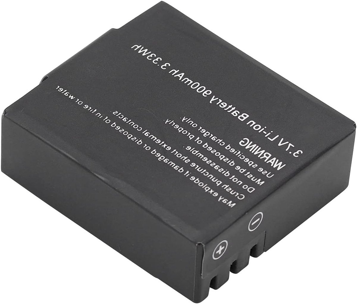 Allecto Plus - Vervangende Batterij 3.7V 900mAh Li-Ion voor Sport & Actie Camera's - Compatible met SJ4000, SJ5000, M10 - Originele Batterijen Actie Camera