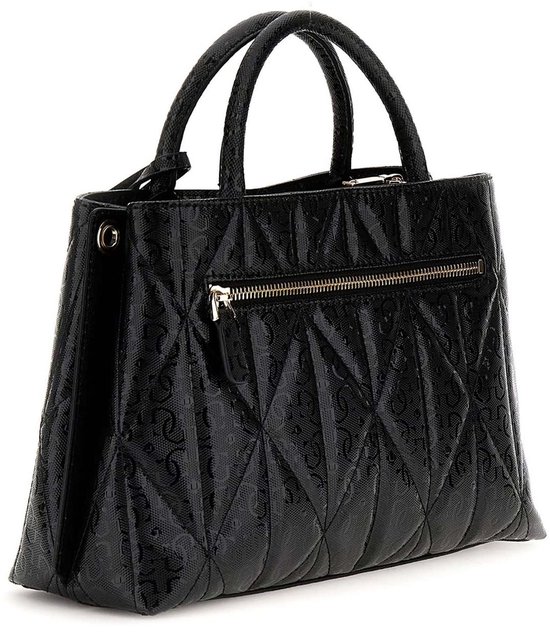 GUESS sac à main sac à épaule bandoulière Aldina Girlfriend Satchel Black noir