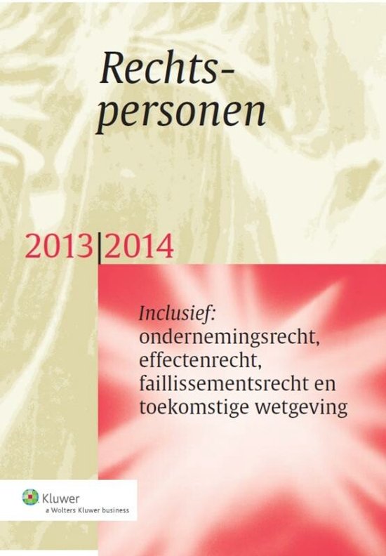 Rechtspersonen 2013-2014 2013/2014 - cover