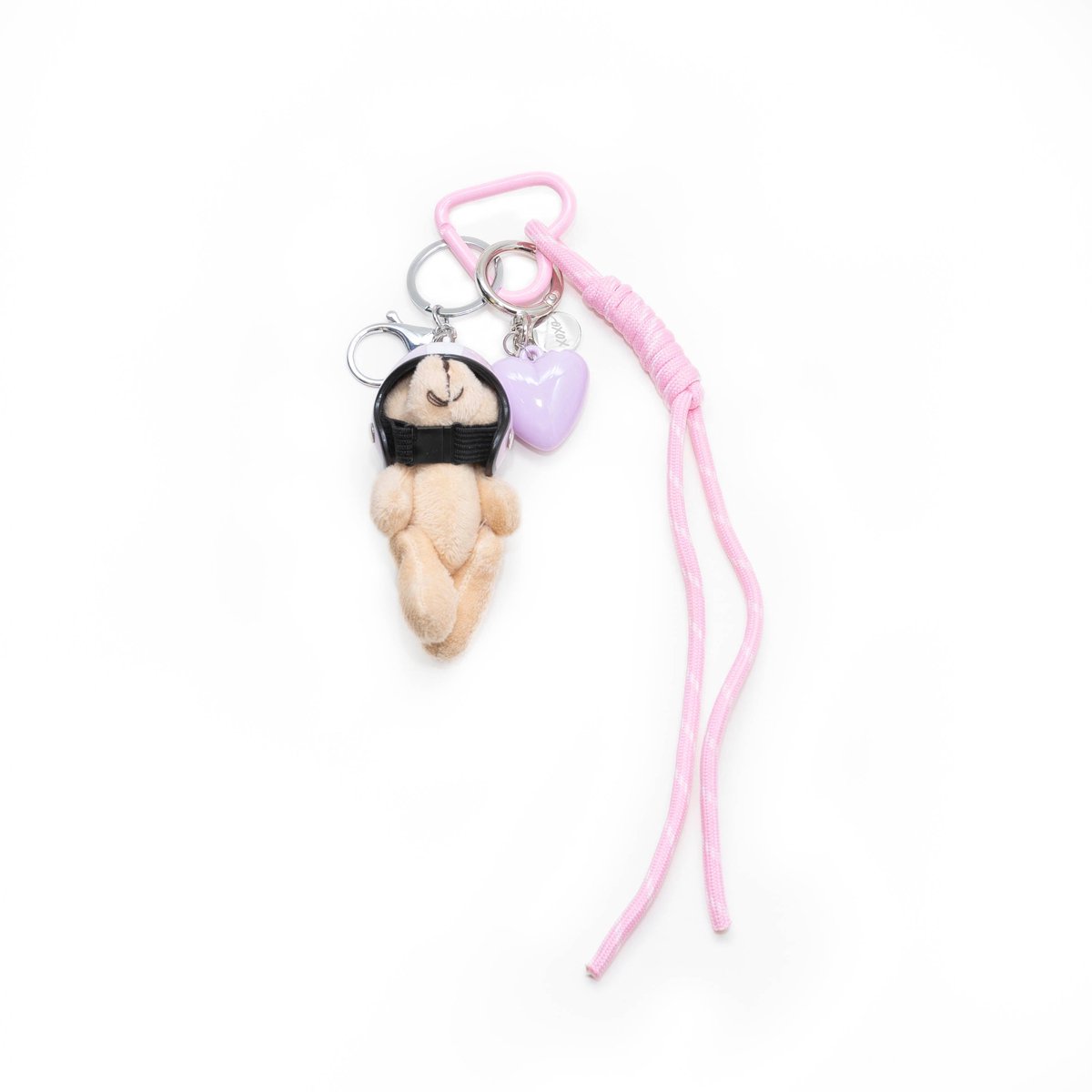 xoxo Wildhearts Bag Charm - Berry Pilot - Pink - Hangertje voor handtas - Accessoire voor dames tas - Hanger met beertje - Teddybear - Sleutelhanger - Roze