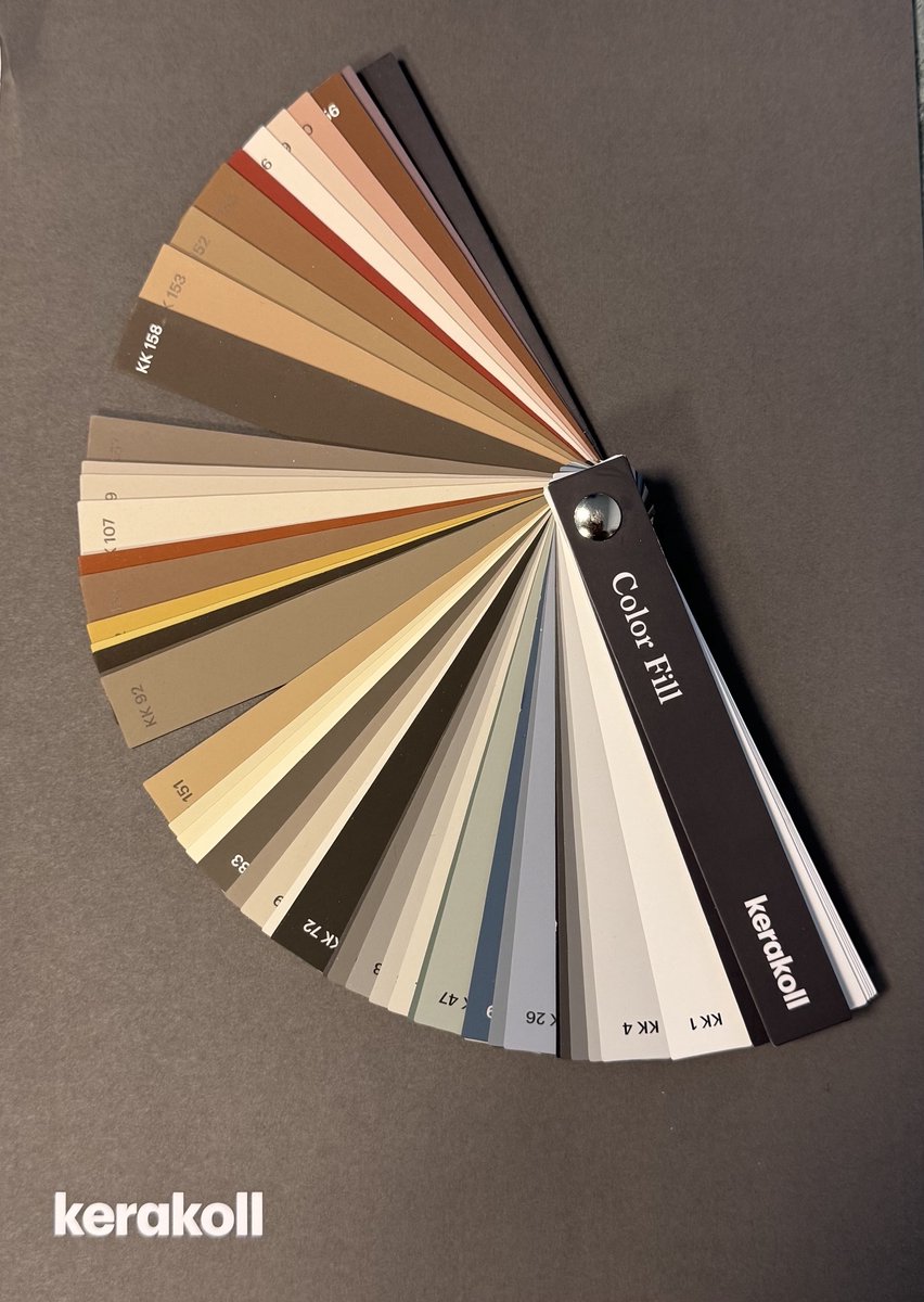 Kerakoll Kleurwaaier – 50 Kleuren Silicon Color & Fugabella & Fugalite | Professionele Kleurenkaart voor Kit & Voegmiddel