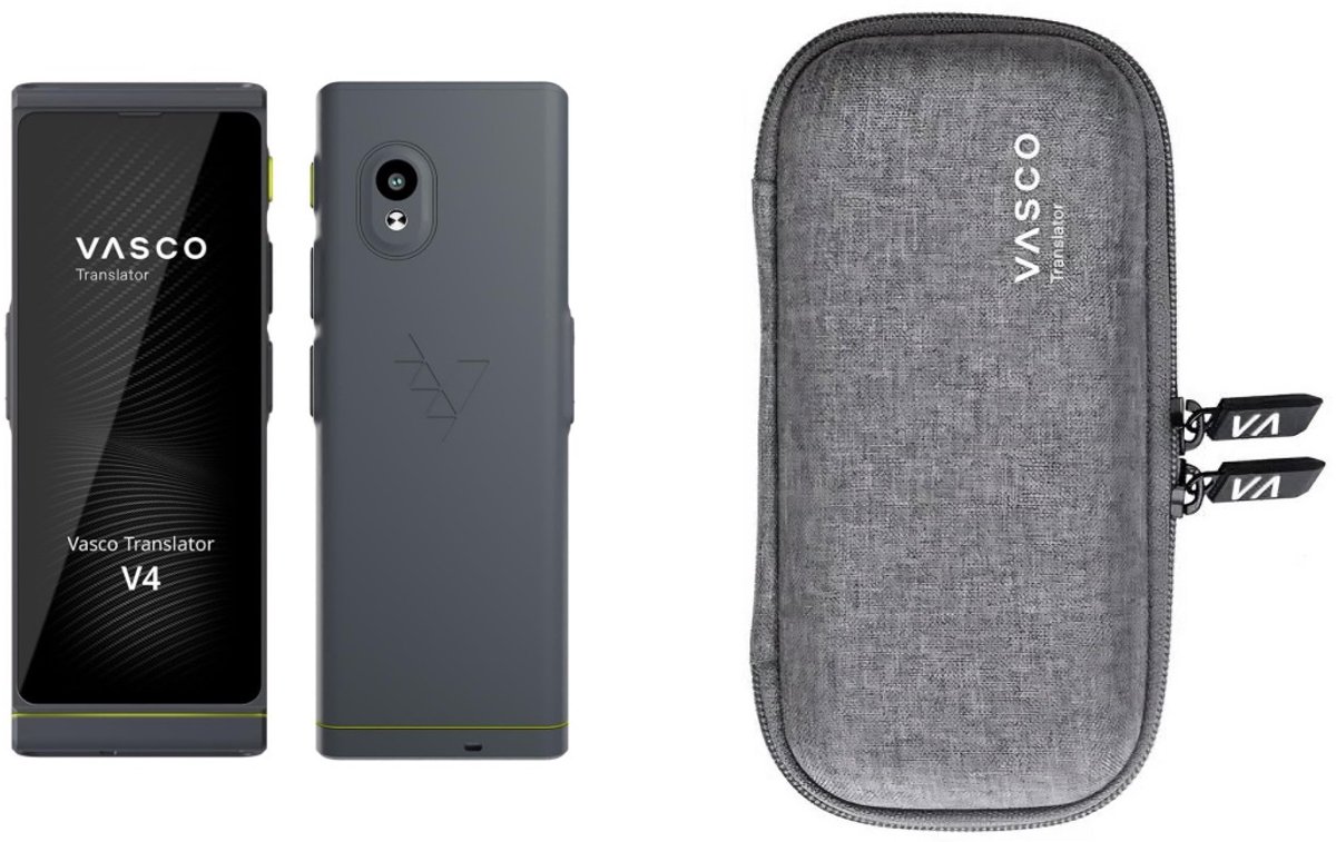 Afbeelding 2 van Vasco Translator V4 Stone Gray + Vasco hoes - taalvertaler nr 1 ter wereld - foto's en tekstvertaling - stemvertaling - werkt in bijna 200 landen