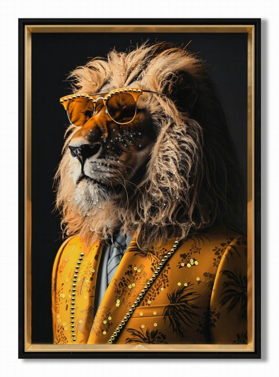 Schilderij cool lion 50x70cm