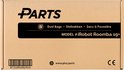 Kartonnen verpakking met de tekst 'PARTS', 'Dust Bags', 'MODEL # iRobot Roomba s9+'.