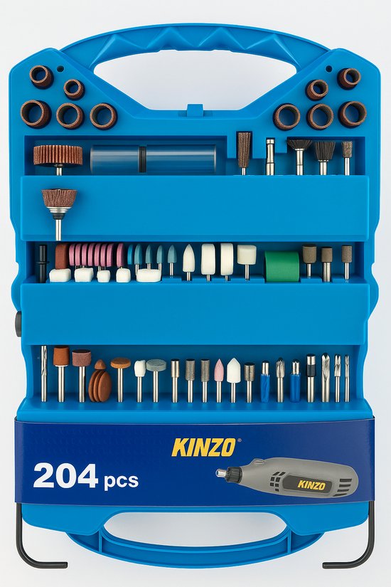 Slijp/frees set - Voor mini hobby machine - 204 delig - Frees set ...