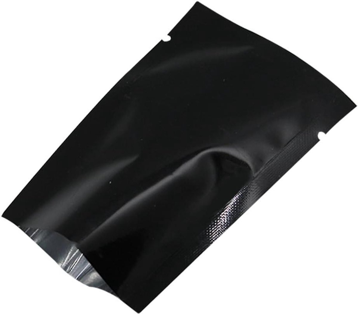 Allecto Plus - Verzegelbare zakken 200 stuks Mylar folie hitteverzegelbare zakken zwart 5 x 7 cm met scheurinkepingen - voor levensmiddelen verpakking