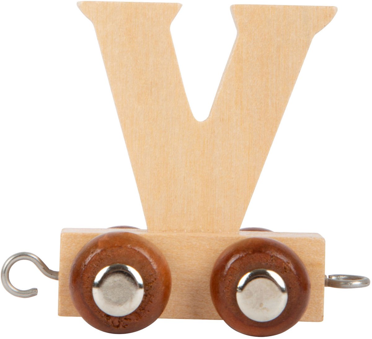 Small Foot - Houten Lettertrein - V - 12 stuks