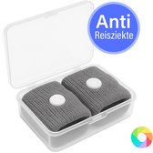 Solco - 2x Anti Misselijkheid Bandjes - Zeeziekte - Reisziekte - Anti Wagenziekte - Polsbandje - Grijs