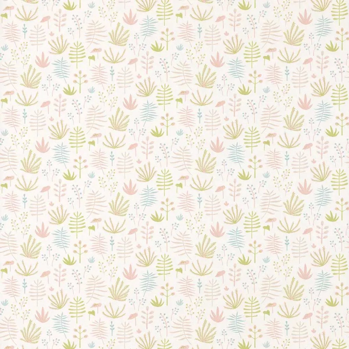 Casadeco kinderbehang Happy Dreams grassen roze groen