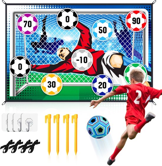 Set de jeu de football FuturiQ – Jeu de football multijoueur pour Enfants – Jouets de Voetbal intérieur et extérieur – Jeu d'entraînement pour Garçons – Idée cadeau