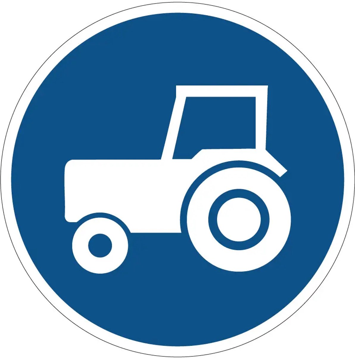 Passeerstrook langzaam verkeer bord - F11 | gecoat dibond materiaal | 15 cm