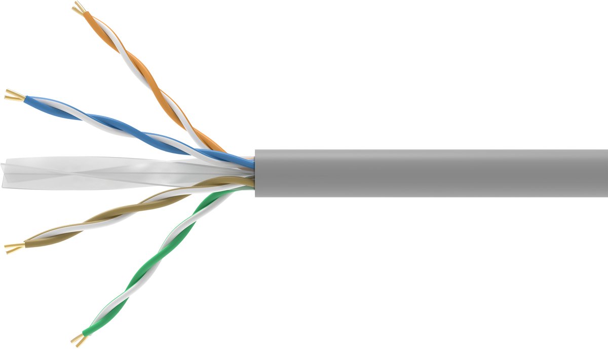 Equip Instal.Kab Cat6 U/UTP Dca 305.00m grijs LSZH
