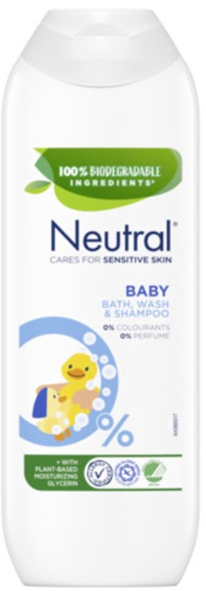 Neutral Baby Bad, Was & Shampoo - Voordeelverpakking 4 x 250 ml van Merkloos — afbeelding 2