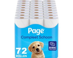 Page®/Scottex toiletpapier - Compleet Schoon wc papier - 72 rollen - met een vleugje katoen