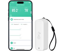 WiFi Hygrometer Thermometer Sensor - Wireless Indoor and Outdoor Temperature Humidity Sensor with Remote App Notification Alert for Greenhouse Wine Cellar