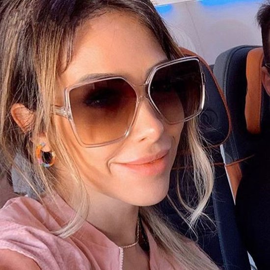Women's oversized square sunglasses, large wide-frame fashionable sunglasses with UV protection, unisex. van Merkloos — afbeelding 2