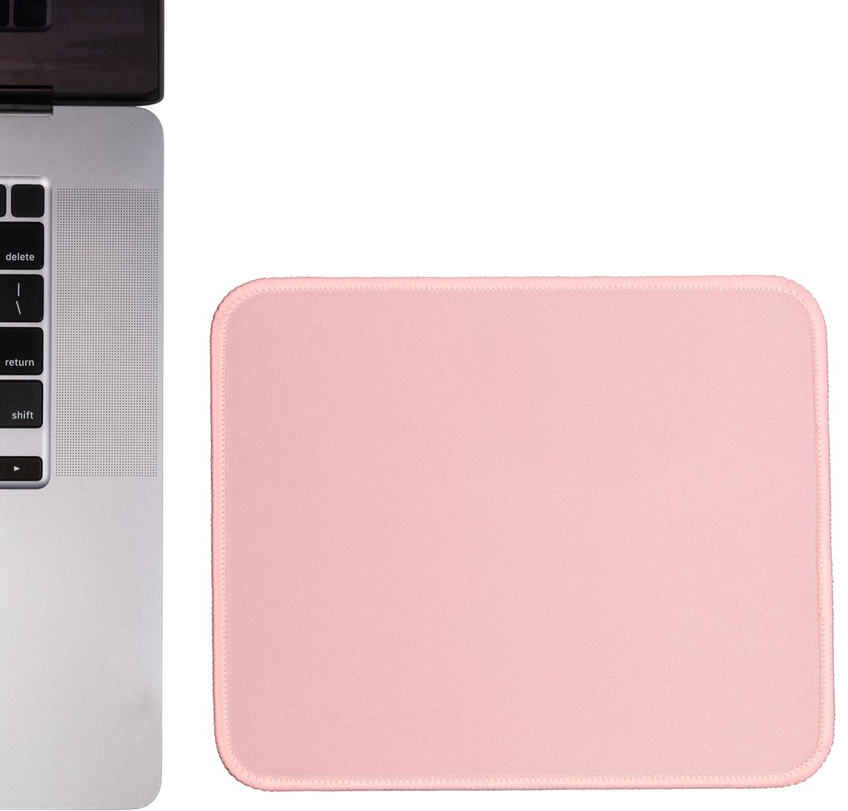 Muismat Lichtroze - Antislip Mousepad 21X18 CM - Gaming Muismat voor Kantoor en Gaming