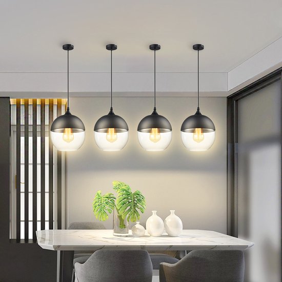 LIGKIN Industriële Vintage Kroonluchter, E27, Plafondlamp