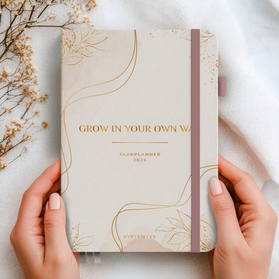 Systemyze Agenda 2026 Volwassenen - Planner - Inclusief Stickervellen - A5 - Roze