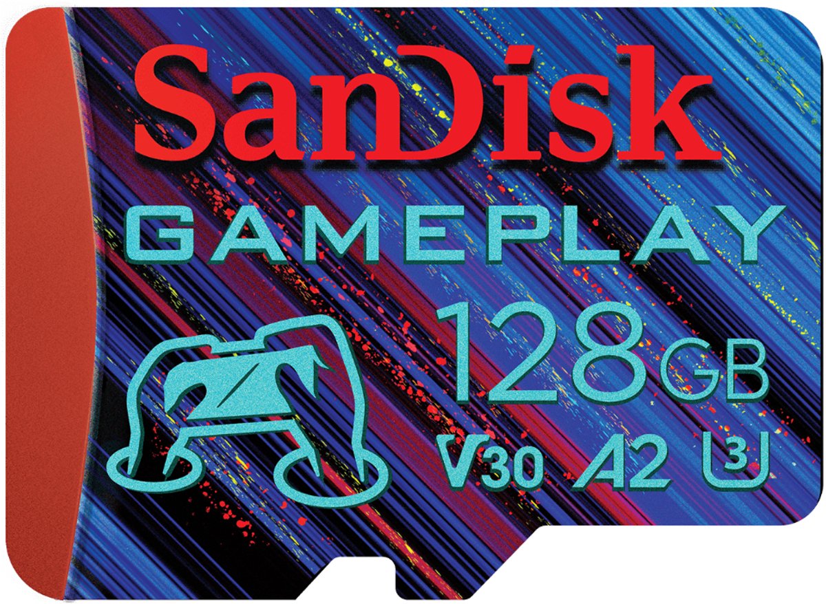SANDISK MicroSDXC Gameplay 128GB 190mb/130mb V30 U3 A2