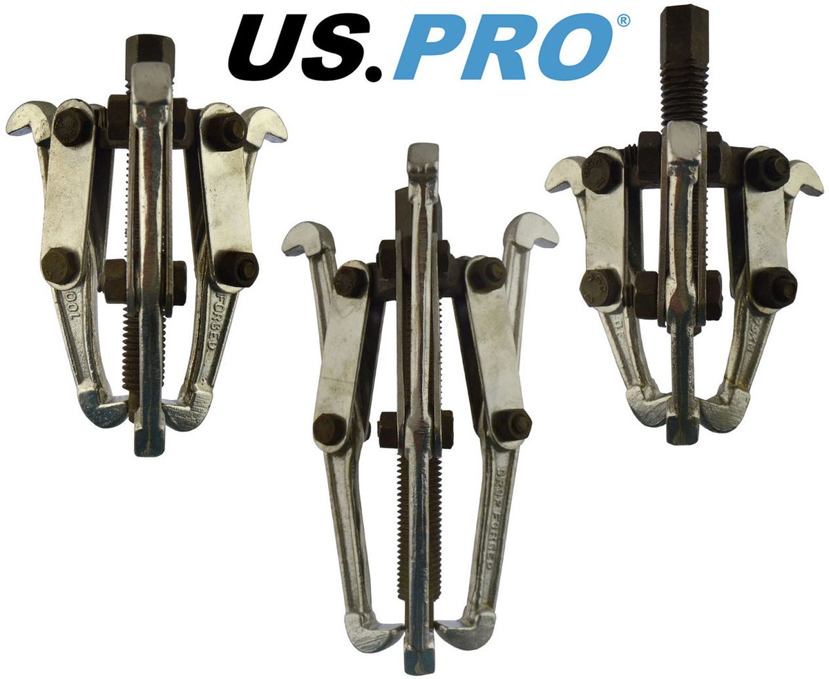 Lager / poelietrekker set met 3 poelietrekkers 75 mm - 100 mm en 150 mm