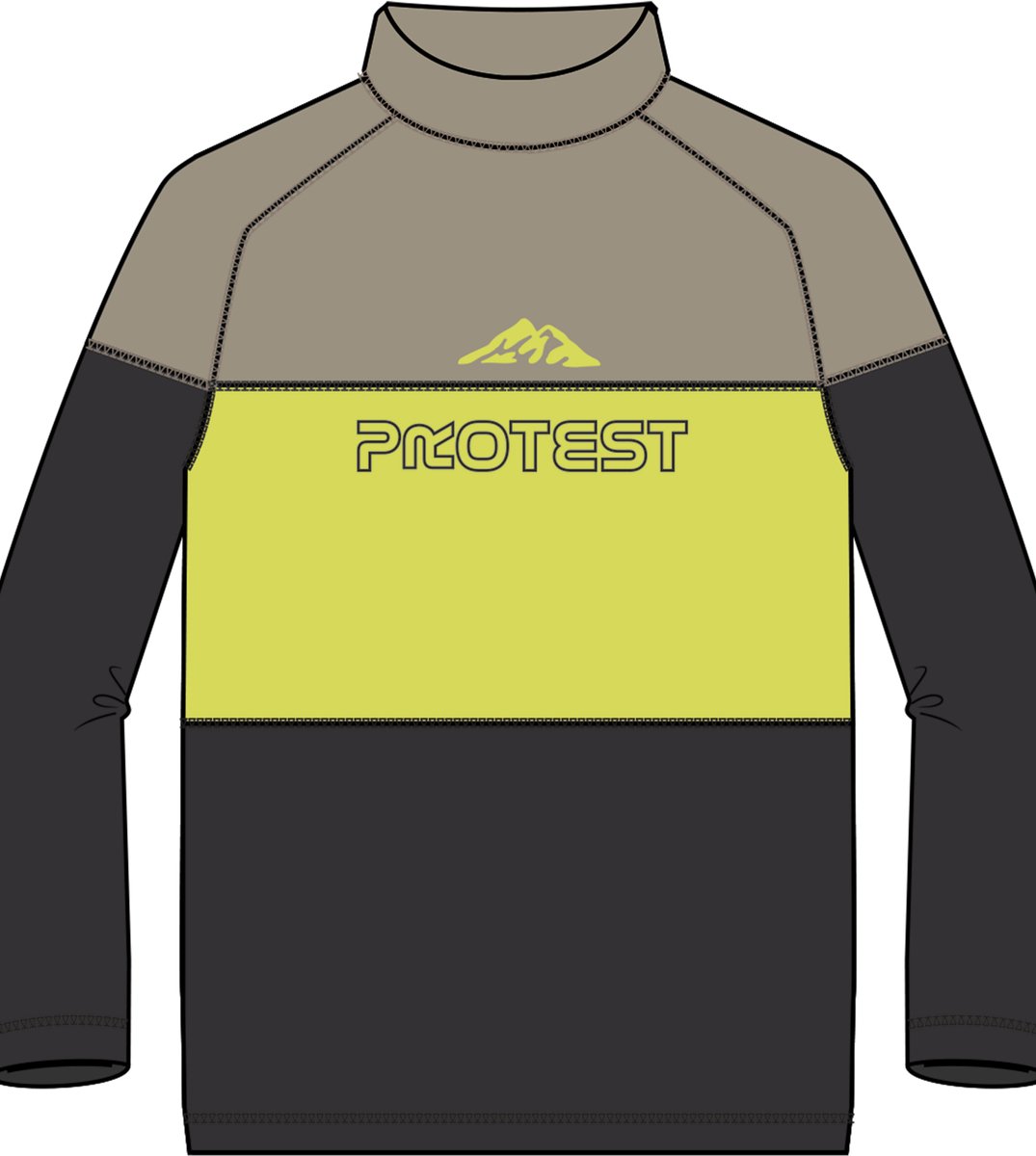 Protest Prtfly Skipully Jongens Fleece Lange mouwen Coltrui Lime Splash