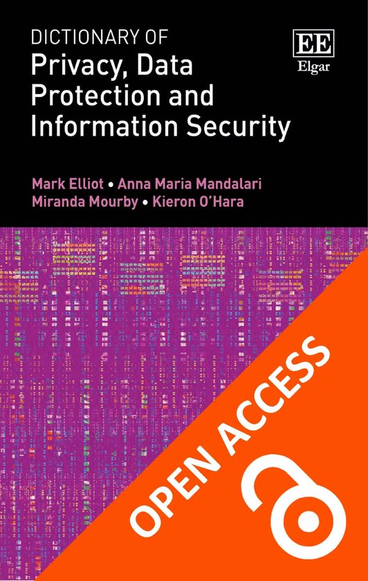 Dictionary of Privacy, Data Protection and Information Secur ... - cover