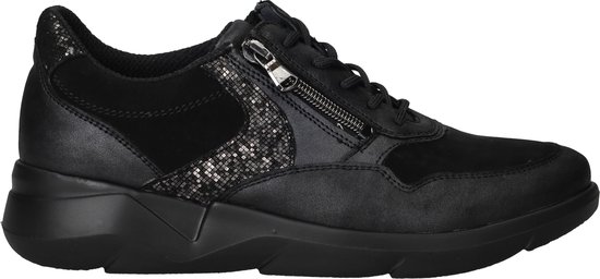 Chaussures Waldläufer Kya - Cuir Véritable Noir - Pour Femme - Style Classique Et Confortable