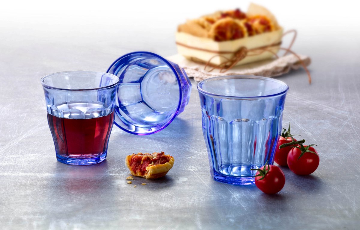 Duralex Waterglas Picardie 20 cl Blauw 6 stuks