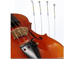 WK Premium Aluminium-Magnesium Vioolsnaren – Voor 1/4 tot 4/4 Viool – Set van 4 Snaren – Met Luxe Doos en Individuele Verpakking
