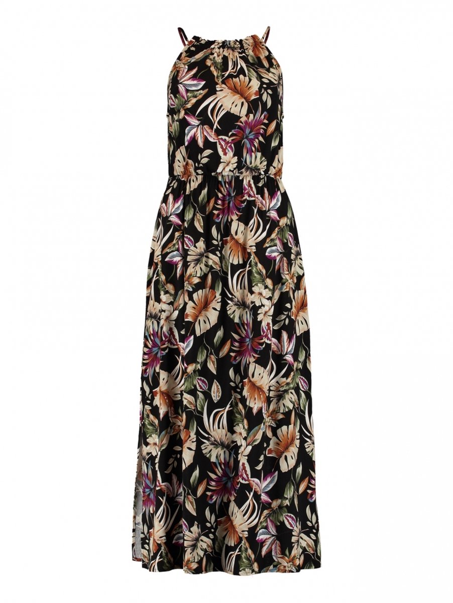 Hailys- Dames zomer jurk - Maxi REGULAR FIT - floral tropisches Palmblad print