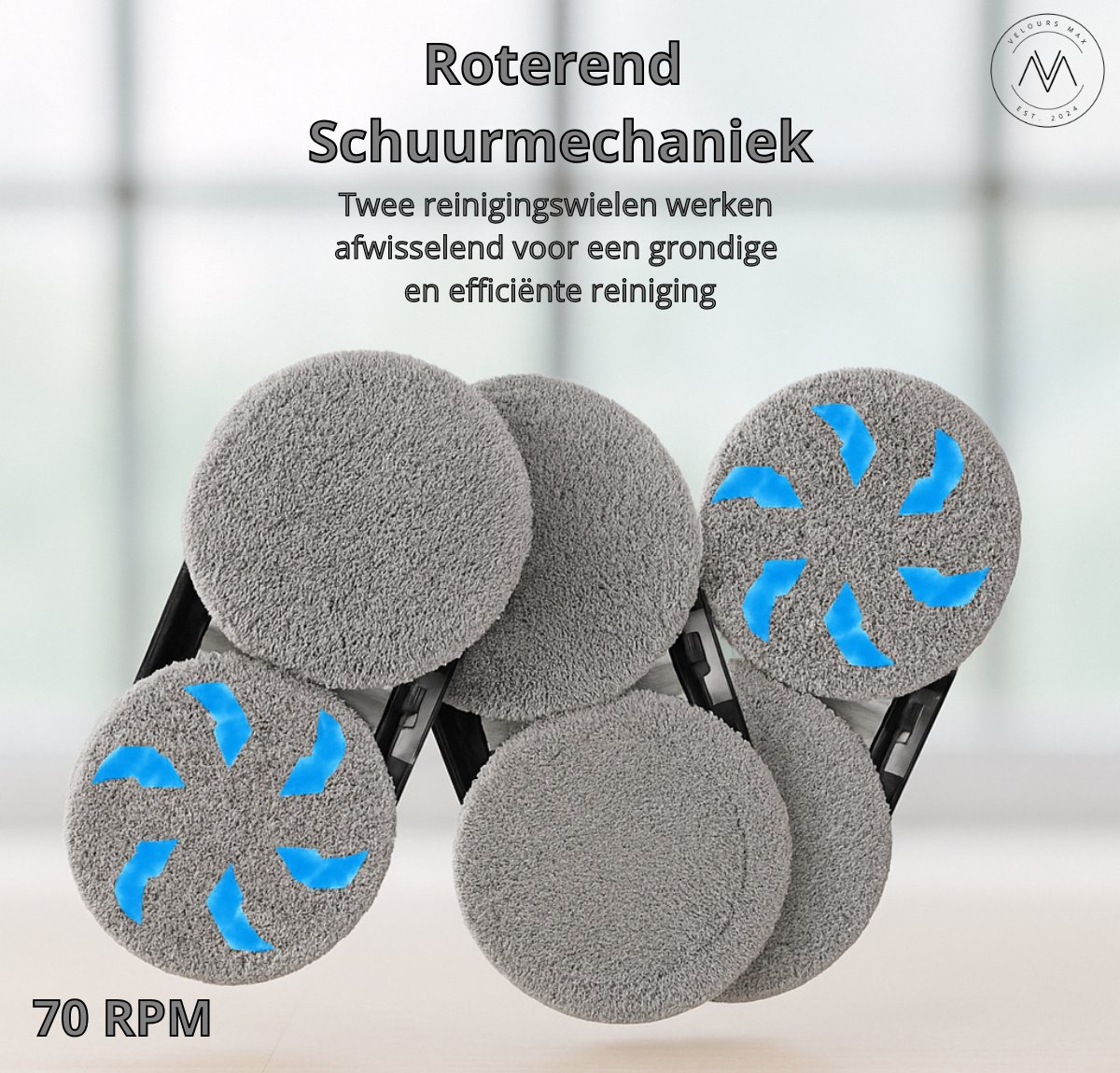Velours Max® - Ramenwasser - Robot Ramenwasser - Ruitenreinger - Ramenwisser - Raamwisser - Met Afstandsbediening - Snoerlengte 4m - Ramen Reinger - Robot Ruitenreiniger - Robot Ramenwasser - Dweilrobot - Robotstofzuiger - Ruitenreiniger Elektrisch thumbnail 2