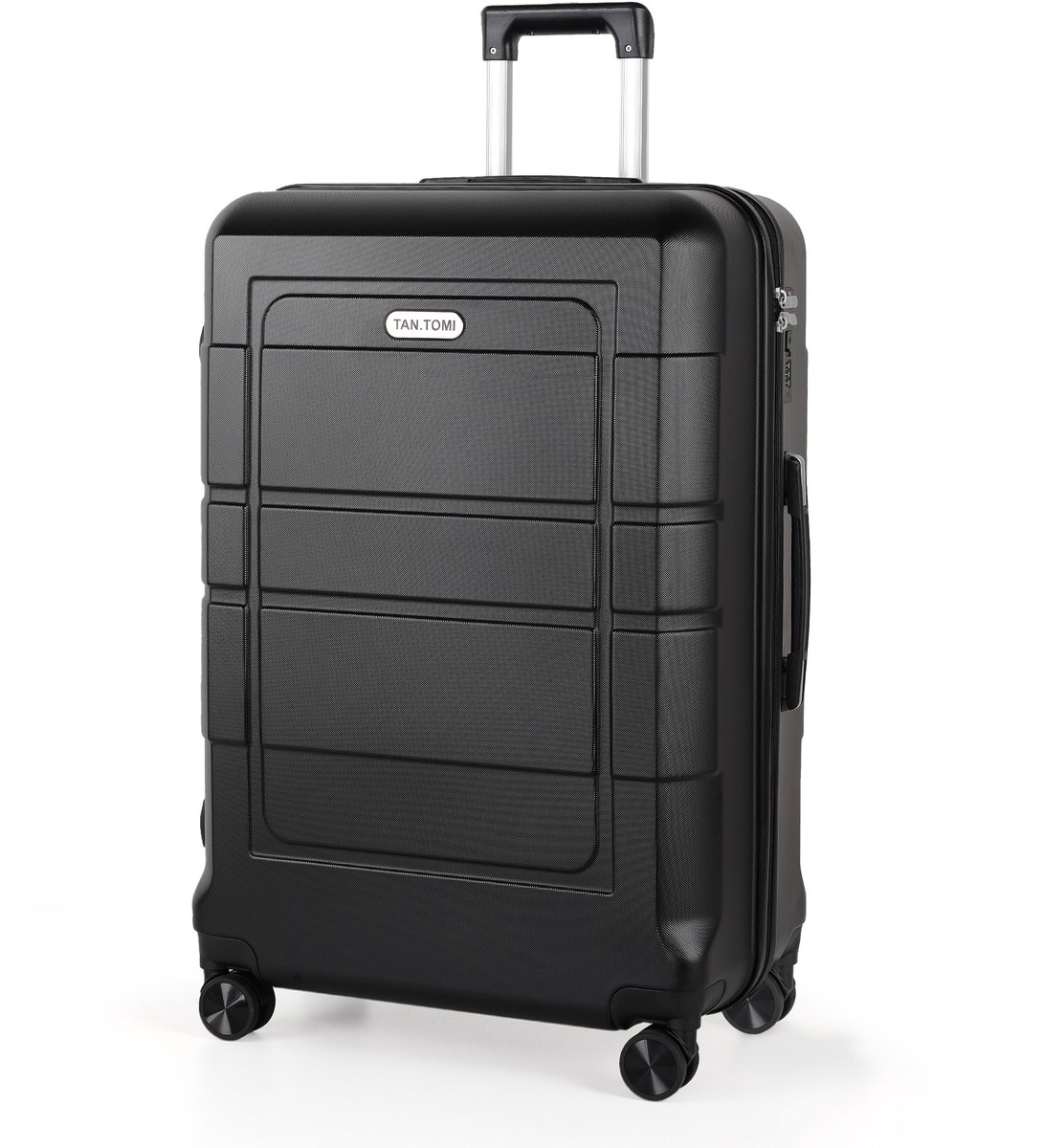 TAN.TOMI Reiskoffer 95L - Harde Koffer - Handbagage & Ruimbagage - Trolley Koffer met 4 Wielen en Cijferslot - Lichtgewicht & Stevig
