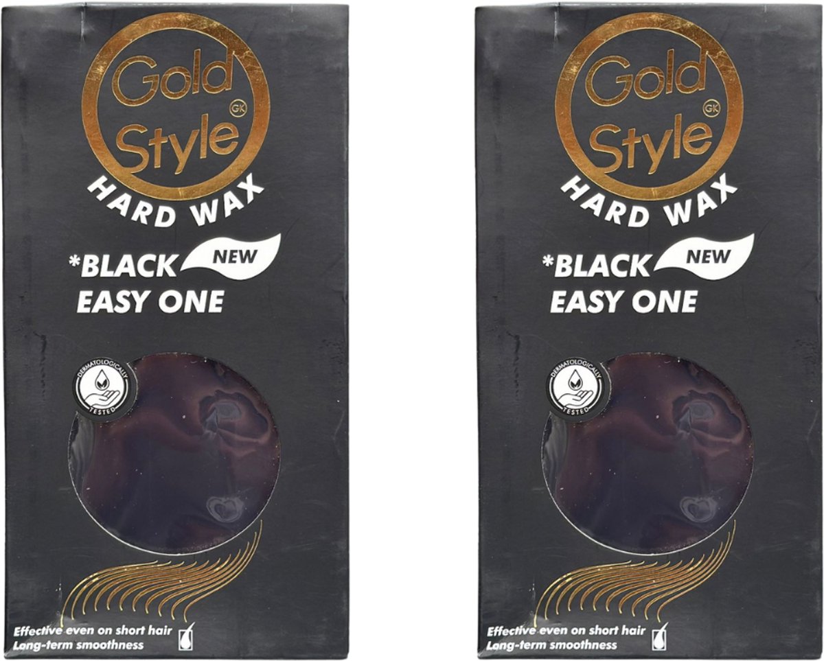 GOLDSTYLE Hard Wax – 2 x 400 g | Professionele Harswax voor Ontharing | Voor Gezicht & Lichaam