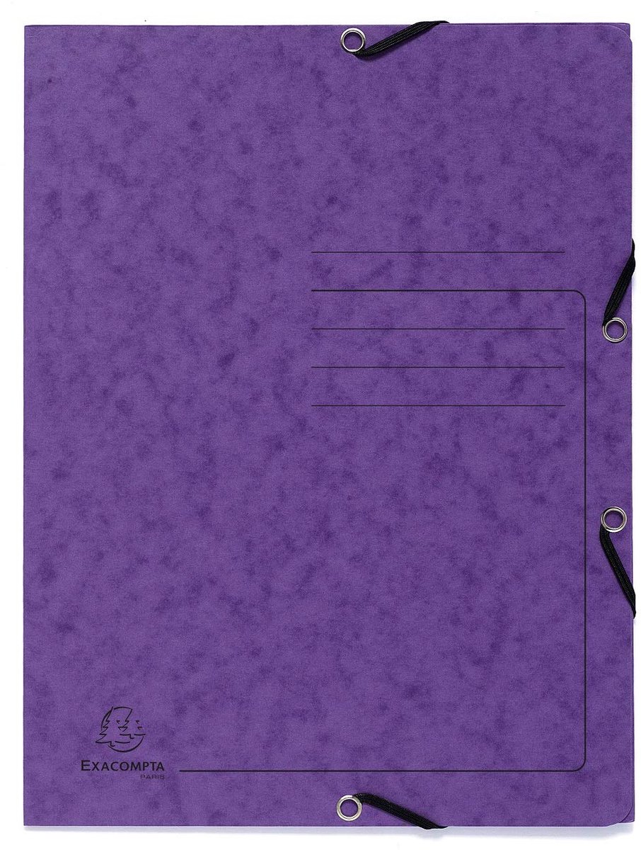Exacompta 55408E map Pletbord Paars A4