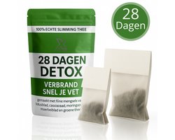 Xtrazz® Afslankthee - Detox thee - 28 Dagen - Eetlust Onderdrukkend - Afvallen & Afslanken - Matcha