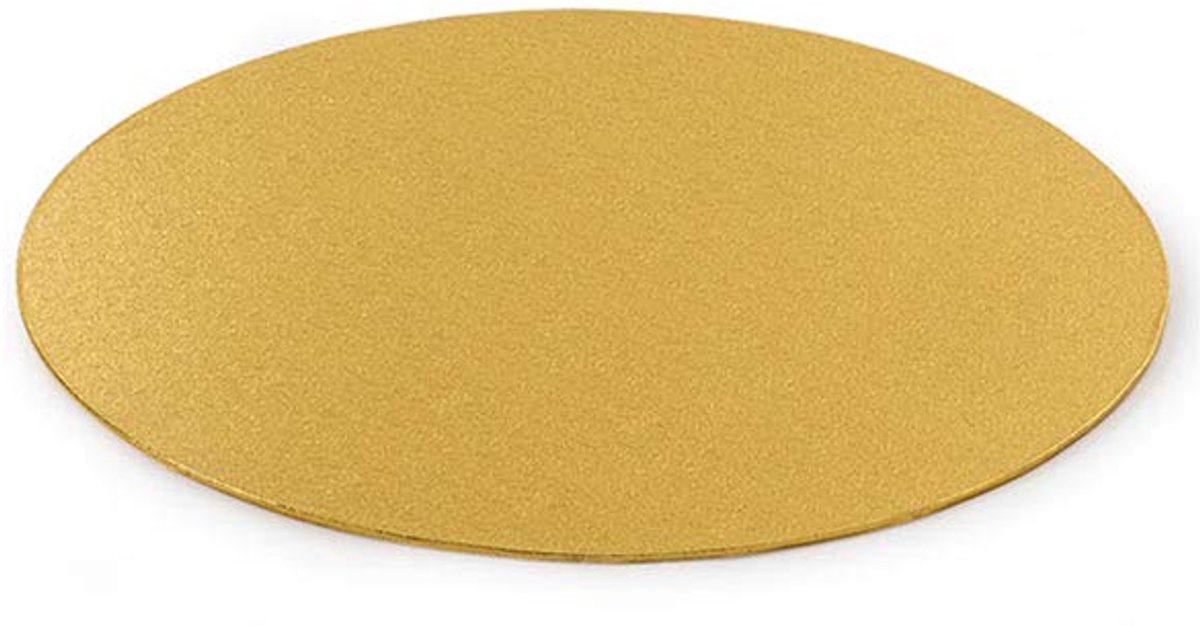 DECORA 0931321 DUNNE TAARTBORD Goud Ø 18 cm H 3 MM 7'