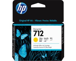 Original Ink Cartridge HP Cartucho de Tinta HP DesignJet 712 amarillo de 29 ml Yellow