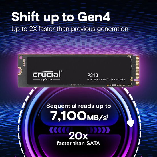 Crucial P310 4 To M.2 PCI Express 4.0 NVMe