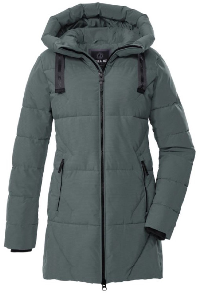 Killtec dames winterjas - Parka - padded - 43532 - aquaverde - maat 46