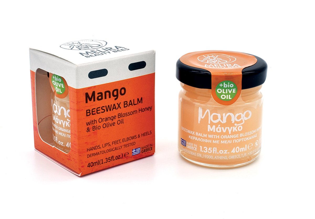 Melira Mango - Beeswax Balsem - Met Oranjebloesemhoning & Biologische Olijfolie - Dermatologisch Getest