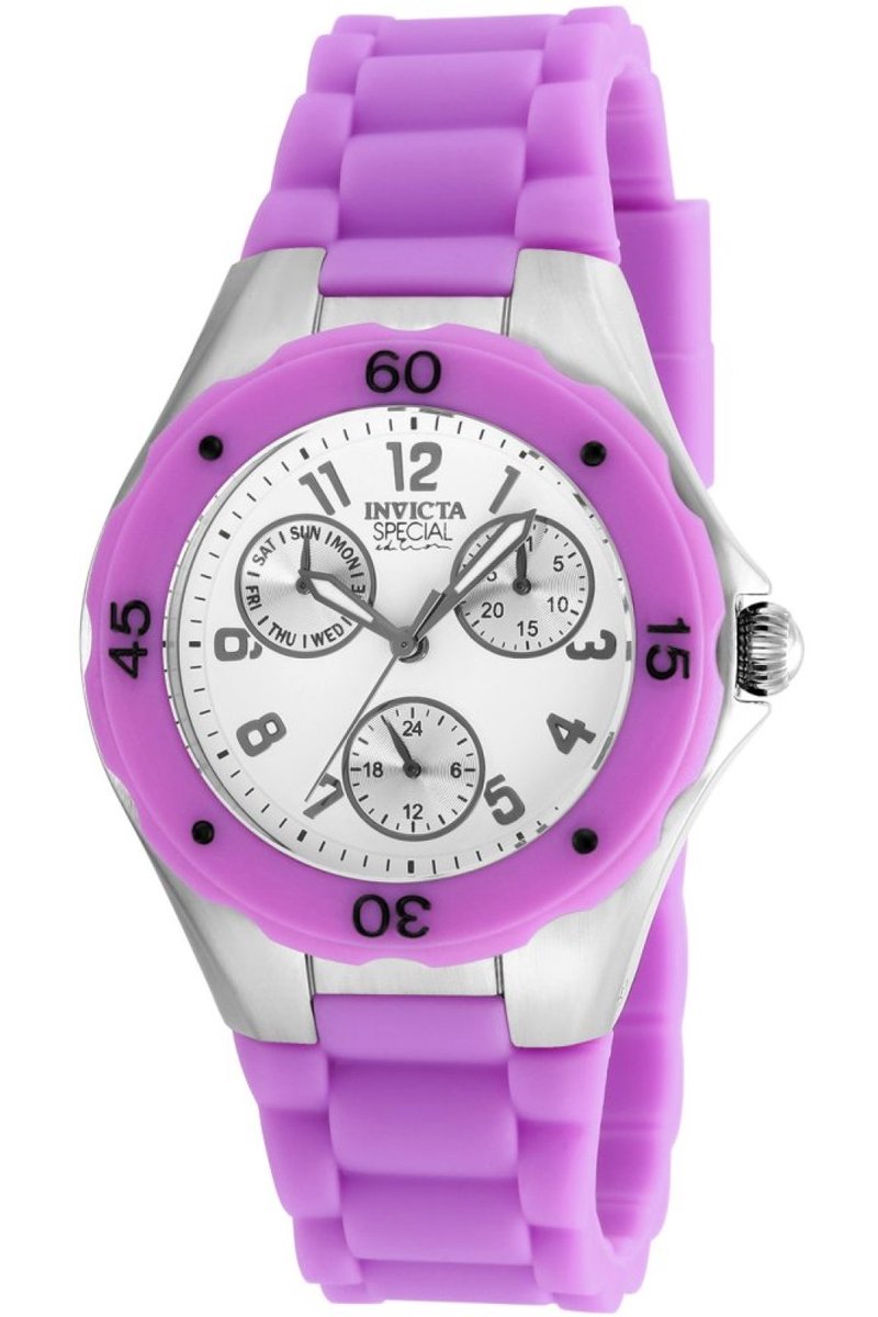 Invicta Angel 18790 Dames Horloge - Waterdicht - Analoog - Quartz Uurwerk - Roestvrij Staal met witte Wijzerplaat - 38mm